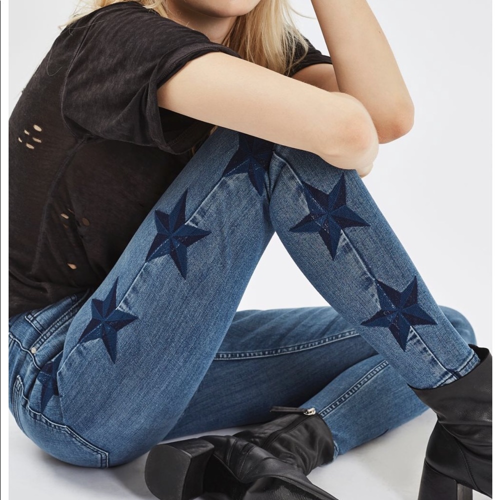 topshop jamie star jeans